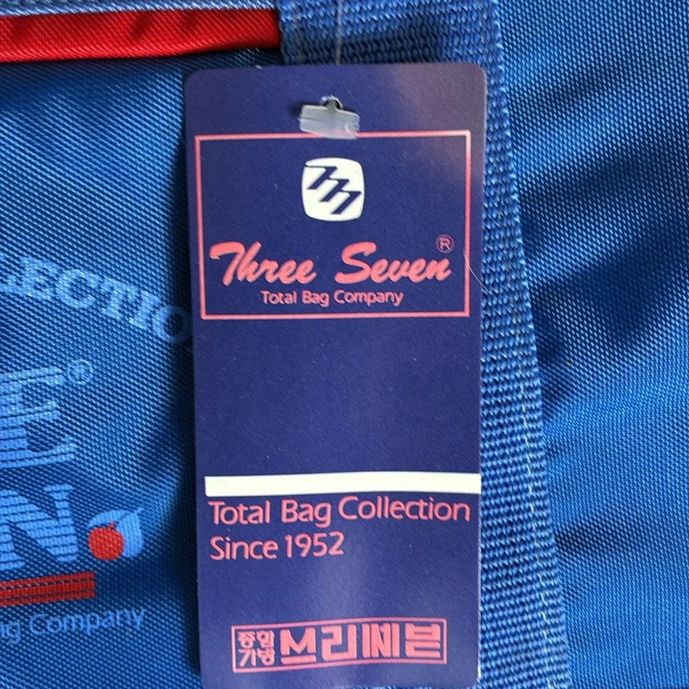 NWT Three Seven Vintage Style Blue Duffle Bag